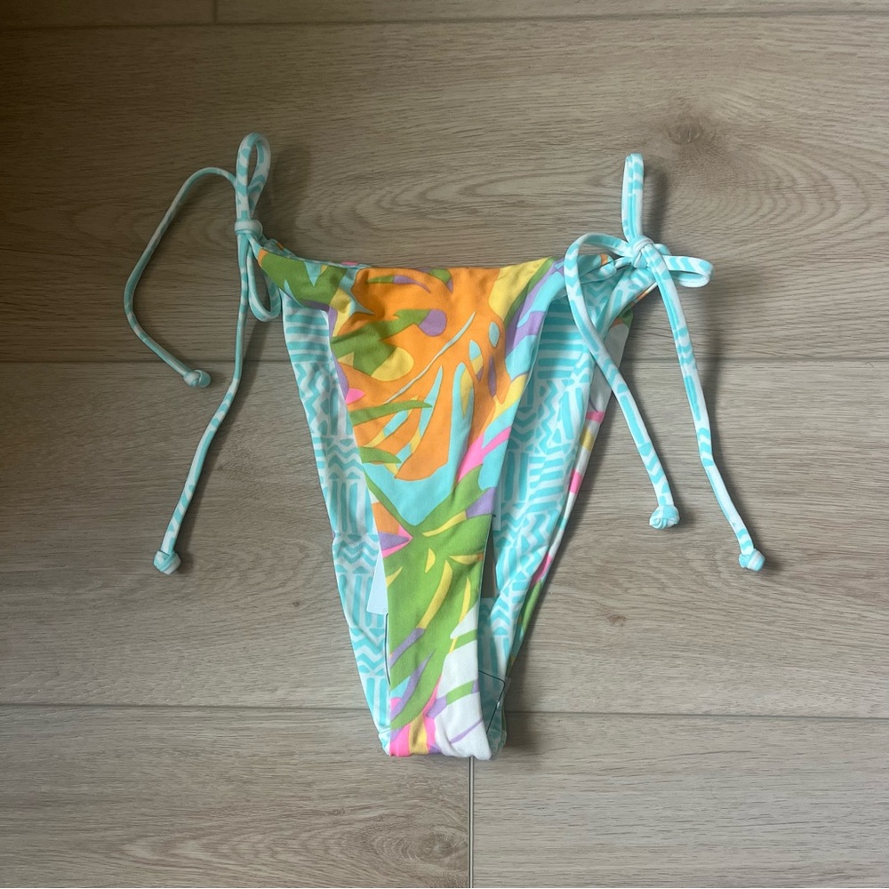 New Billabong Dreamland Reversible Tie-Side Havana bikini bottom